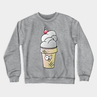 Cute Ice Cream Cone Doodle Crewneck Sweatshirt